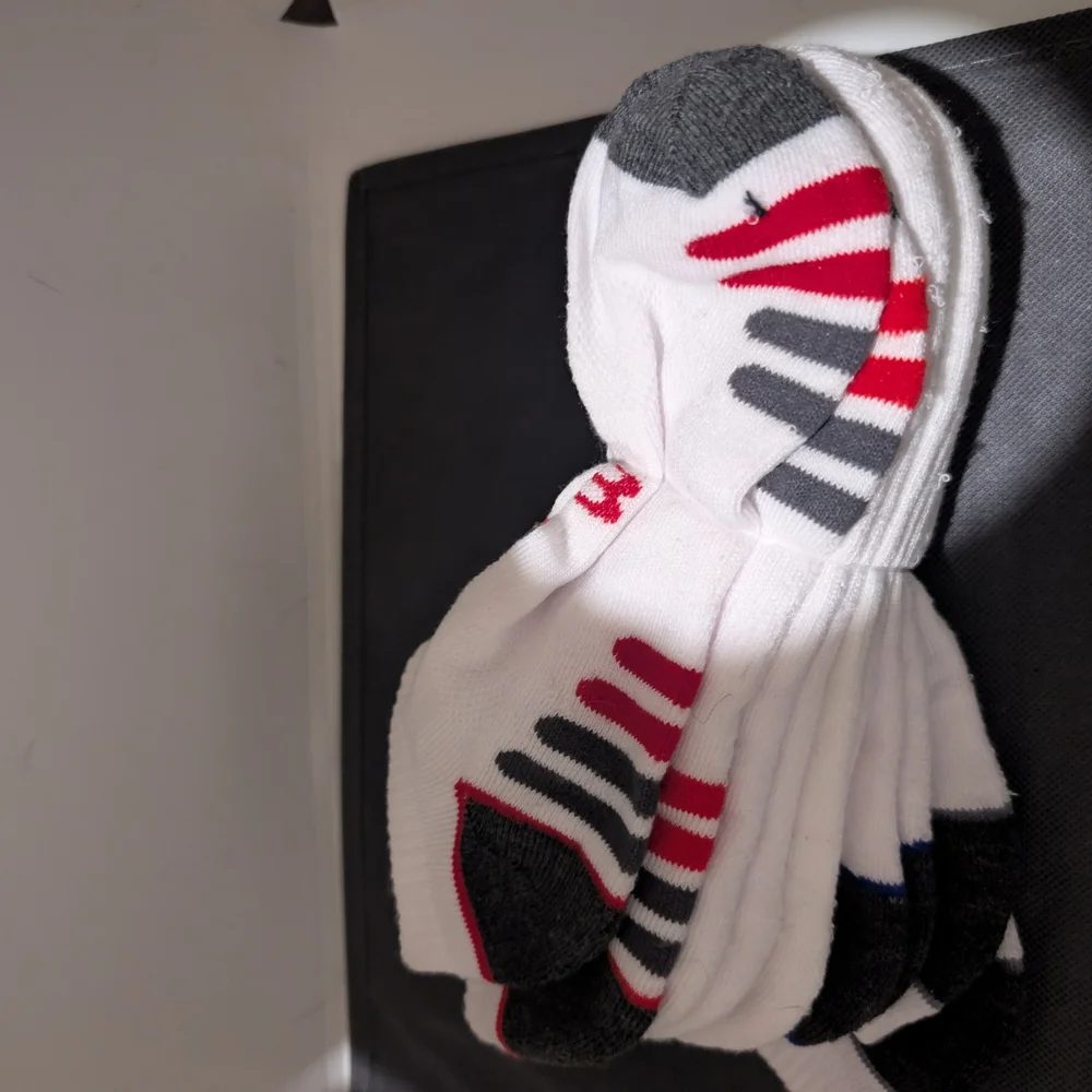 Men's White and Black Socks